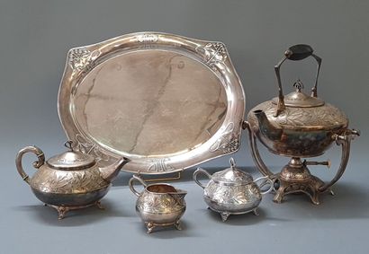 WMF Germany. Art Nouveau silver plated tea...