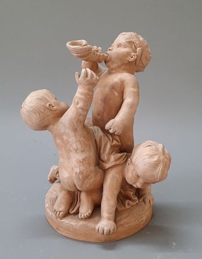 Terre cuite d'edition: Putti à la conque

Fausse...