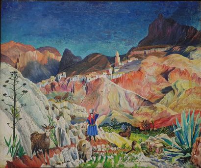 Sine MACKINNON (Artiste irlandaise 1901-1996)

Printemps.

Huile...