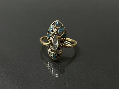 Henri DUBRET (1872-1947).

Bague en or ,...