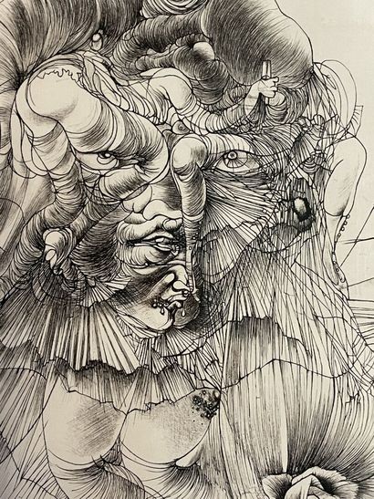 Hans BELLMER (1902-1975)

Tête à la Rose....