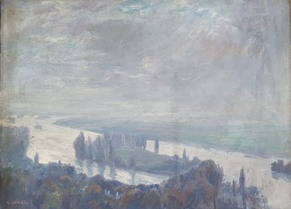 Raymond QUIBEL (1883-1978) 

La Seine.

Huile...