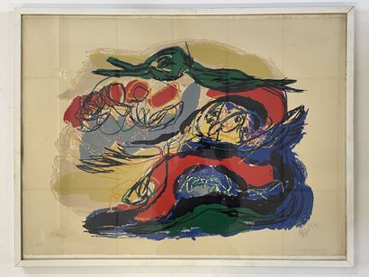 Karel APPEL (1921-2006)

Mysterious landscape.

Lithograph....