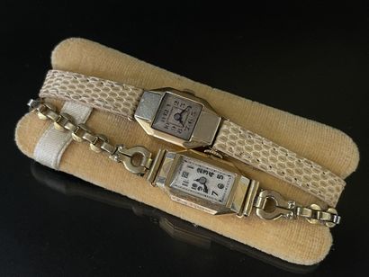 
Two small rectangular ladies' watches




30's




A...