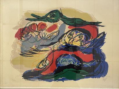 Karel APPEL (1921-2006)

Mysterious landscape.

Lithograph....