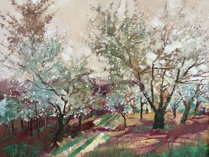 Georges HOSOTTE (1936)

Cherry trees in bloom.

oil...