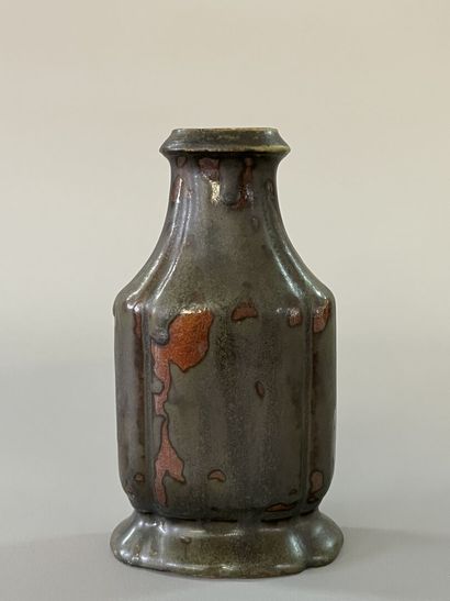 Emile GRITTEL (1870-1953) - A japanese enamelled...