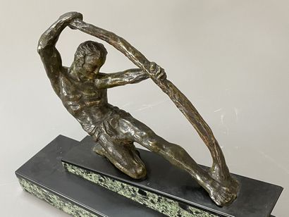 Michel DECOUX (1837-1924). 

Man with a bow...