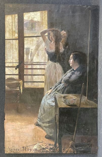 Ulysse ROY (XIX-XX) 

Women at the window.

Large...