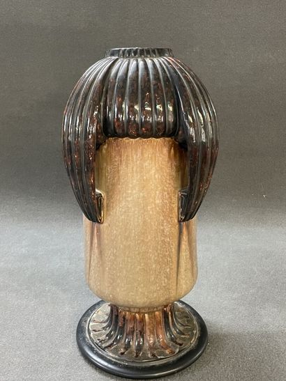 MOUGIN in NANCY:

Large stoneware vase on...