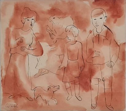 Charles WALCH (1896-1948)

The Family.

Ink...