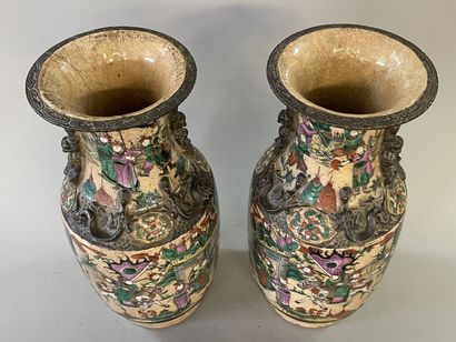 Pair of Nanking porcelain vases.

Beginning...