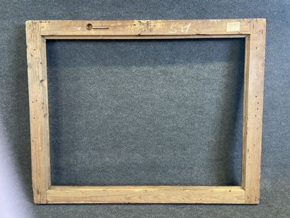 Pair of wood and gilded stucco frames with...