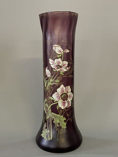 LEGRAS or MONTJOYE 

Pair of large vases...
