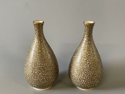 JAPAN SATSUMA 

Pair of fine earthenware...