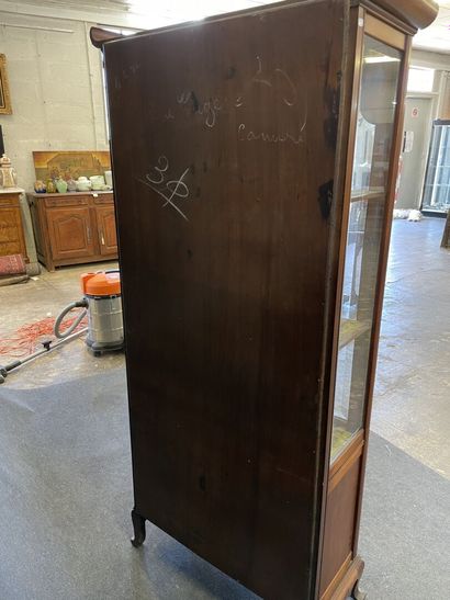 
Japanese display case in exotic wood, three...