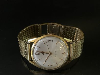 
LIP men's bracelet watch in gold 750°/00,...