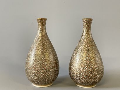 JAPAN SATSUMA 

Pair of fine earthenware...