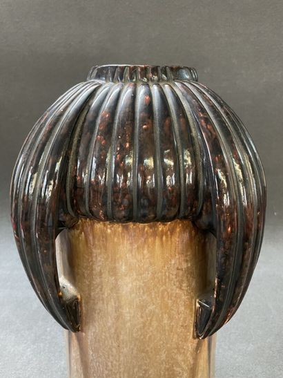 MOUGIN in NANCY:

Large stoneware vase on...