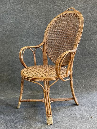 Winter garden furniture in wicker early XX...
