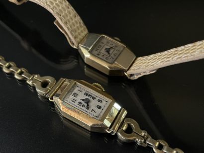 
Two small rectangular ladies' watches




30's




A...