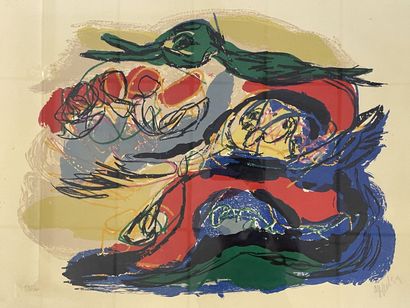 Karel APPEL (1921-2006)

Mysterious landscape.

Lithograph....