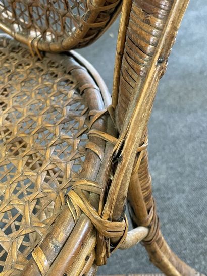 Winter garden furniture in wicker early XX...