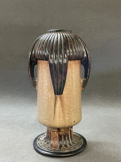 MOUGIN in NANCY:

Large stoneware vase on...