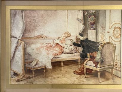 Lucius ROSSI (1846-1913)

Femme allongée.

Aquarelle...