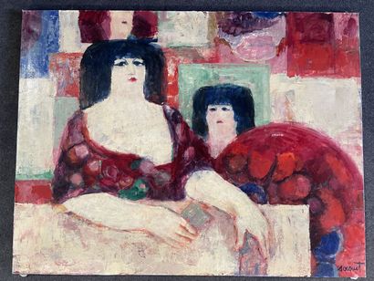 Jeanne SOCQUET (1928)

Femmes au balcon.

huile...