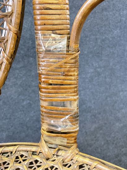 Mobilier de salon de jardin d'hiver en osier...