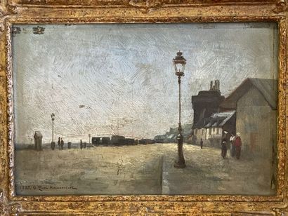 G . PINEL MAISONNEUVE (XIX°) 

Promenades.

Huile...