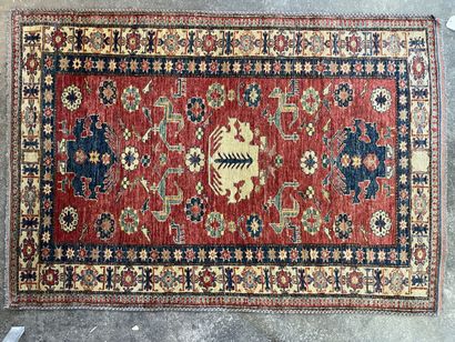 Kazak wool carpet.

Turkey

190 x 133 cm...