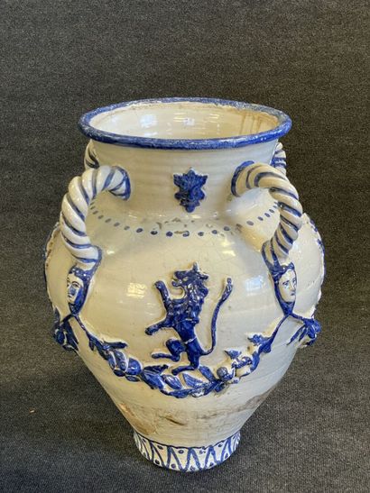 SPAIN 19TH C.

Important enamelled earthenware...
