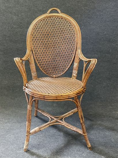 Mobilier de salon de jardin d'hiver en osier...