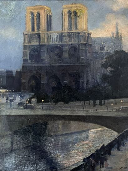 R.M. HOGGE (XIX-XX)

Notre Dame de Paris.

huile...