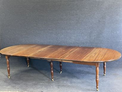 Large mahogany table, six Jacob legs

Restoration...