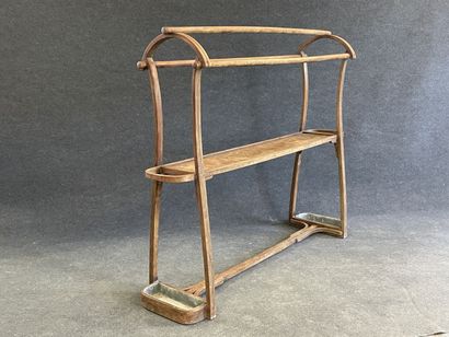 Jette-habit en bois courbé, tablette intermédiaire,...