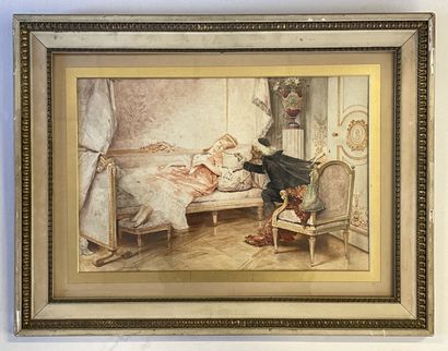 Lucius ROSSI (1846-1913)

Femme allongée.

Aquarelle...