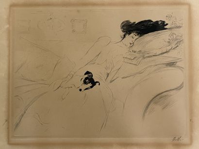 Paul César HELLEU (1859-1927)

Femme endormi...