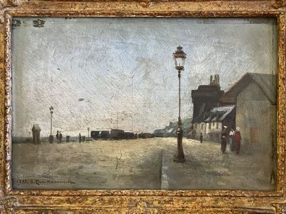 G . PINEL MAISONNEUVE (XIX°) 

Promenades.

Huile...