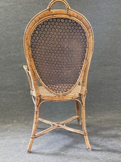 Mobilier de salon de jardin d'hiver en osier...