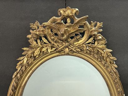 Large oval mirror Napoleon III. 

125 x 80...