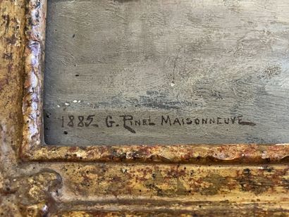 G . PINEL MAISONNEUVE (XIX°) 

Promenades.

Huile...