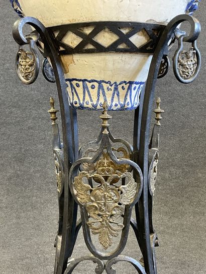 SPAIN 19TH C.

Important enamelled earthenware...