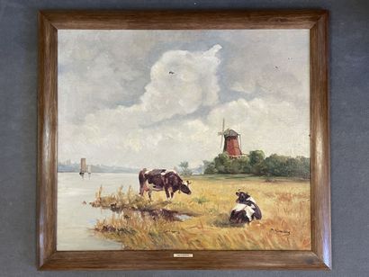 Max KLINKENBERG ( XX°)

Vaches devant moulin

huile...