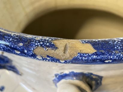SPAIN 19TH C.

Important enamelled earthenware...