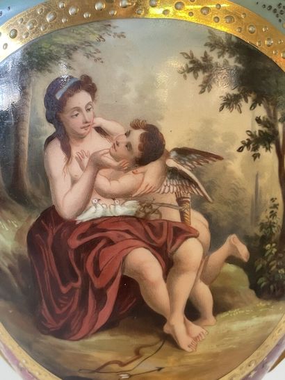 VIENNA early XXth century
Pair of porcelain...
