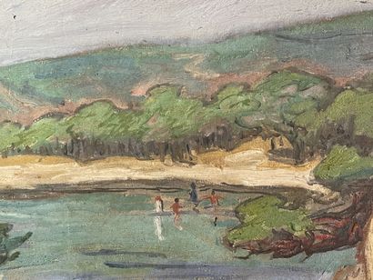 Jean PESKÉ (1870-1949)
Vue de la plage du...