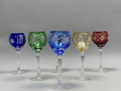 *Cristal de lorraine:
Six verre de cristal...